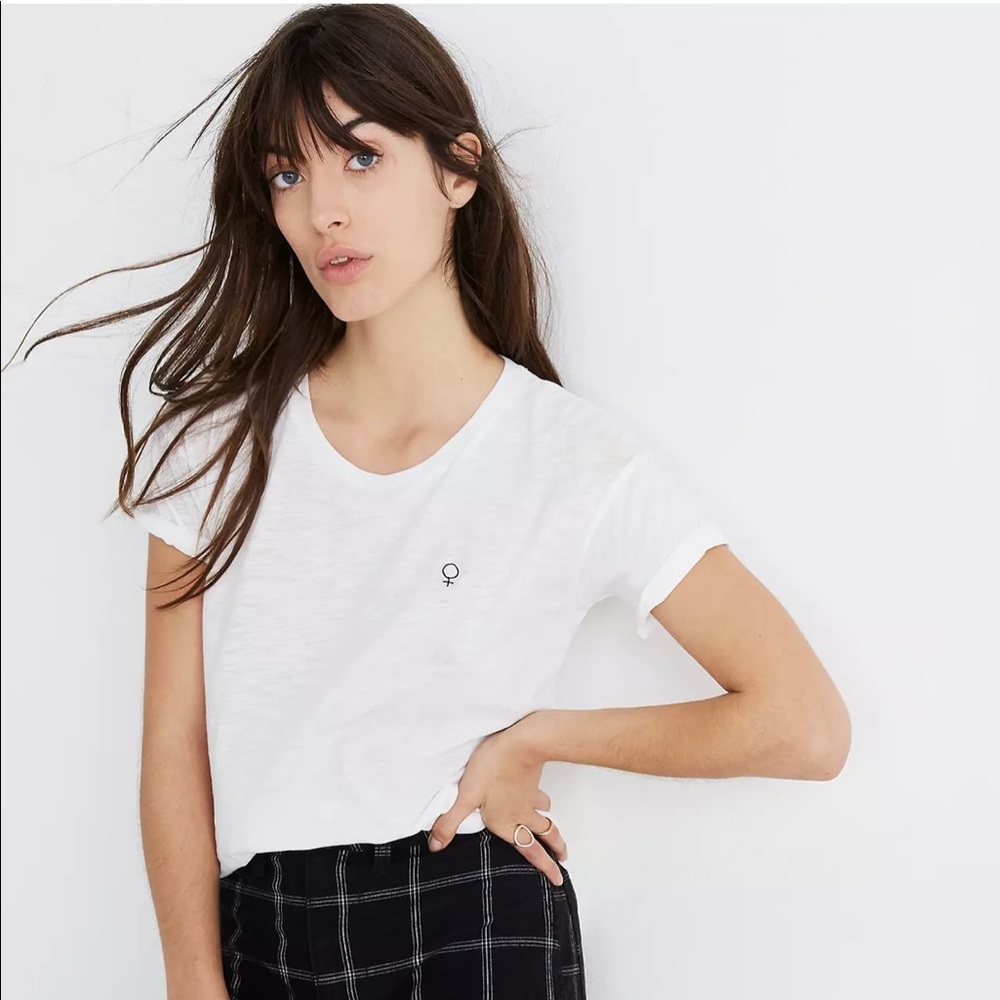 Madewell x Girls Inc. Whisper Cotton Female Symbol Crewneck Tee